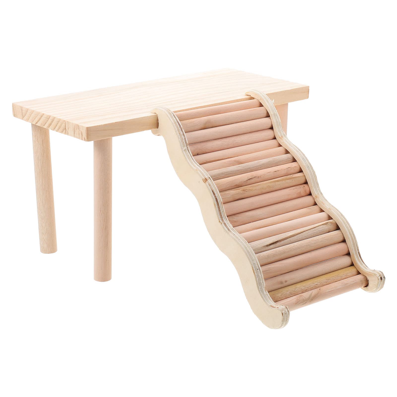 PATKAW Hamster Cage Platform Wooden Hamster Climbing Ladder Toy for Guinea Pigs Chinchillas Gerbils Mice Rats