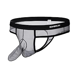 ZAIGGUT Mens Thongs Sexy Underwear See Through G