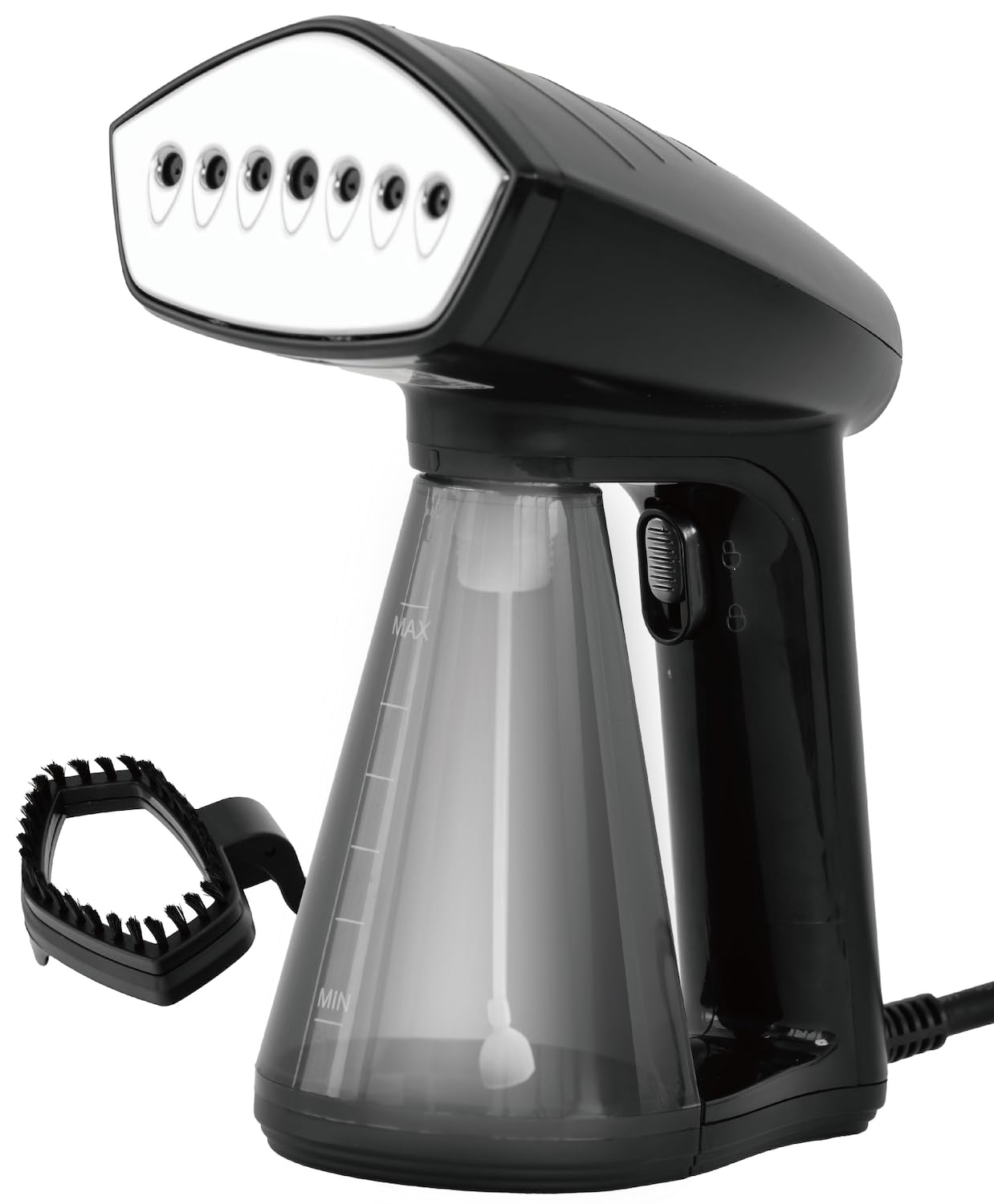Photo 1 of Osner Handheld Garment Steamer for clothes, 1450W Quick Heat Auto-trigger, Compact Travel Steamer, Clothes Steamer, Fabric Wrinkle Remover with Lint Brush Steam Nozzle (Black)