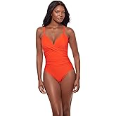 Miraclesuit Women's Swimwear Rock Solid Captivate Tummy Control Underwire Cross Back One Piece Swimsuit