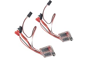 FainWan 2PCS RC-30A Brushed ESC Electronic Speed Controller w/Brake for RC Car Boat Tank