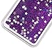 Samsung Galaxy S7 Edge case,Crosstree Liquid, Appmax Cool Quicksand Moving Stars Bling Glitter Floating Dynamic Flowing Case Liquid Cover for galaxy s7 edge. (Star Purple)