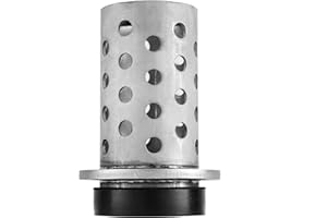 DZQ Perforated Casting Flask Vacuum Casting Stainless Steel Wall Flanged with Rubber Sprue Base(3" x 4")
