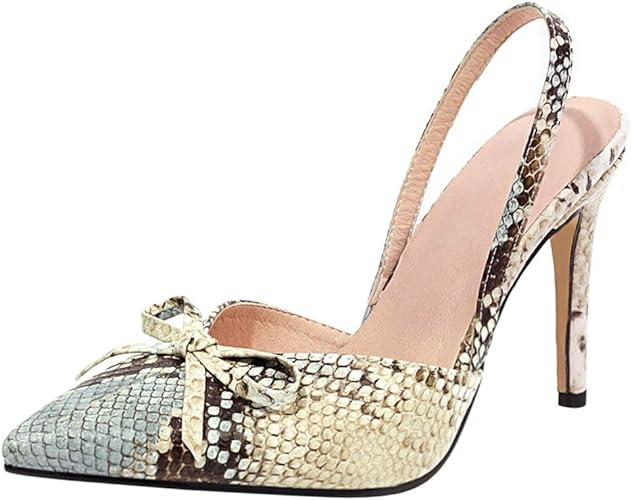 snakeskin slingback shoes