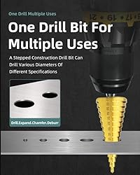 Chiloskit Large Step Drill Bit, High Speed Steel