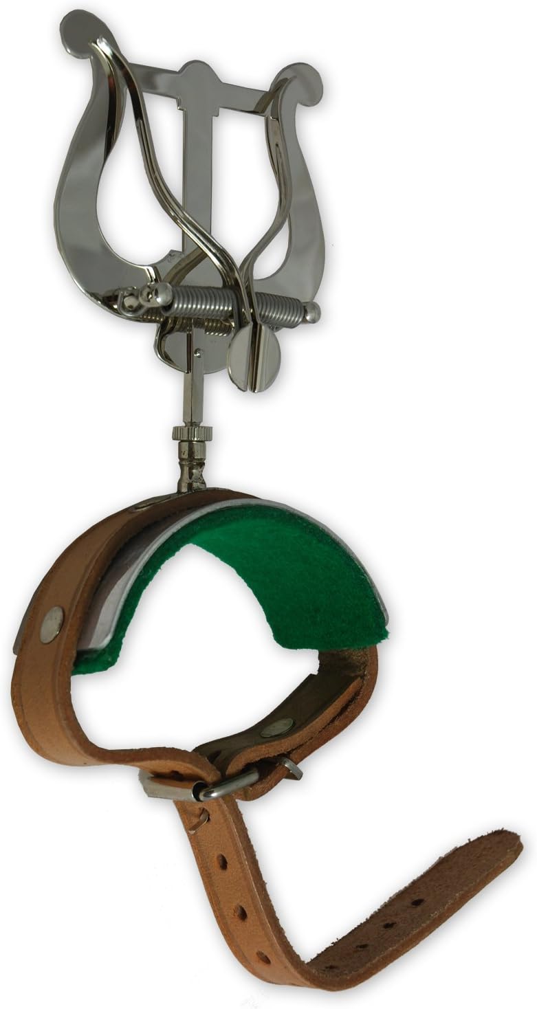 Transverse Flute Lyre Real Leather Soundman® Marching Lyra Music Stand