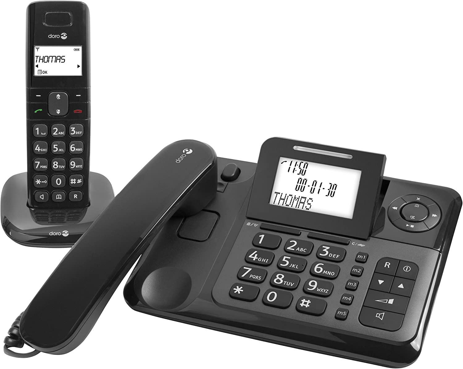 Doro 4005 2 in 1 Cordless/Corded Combo Phone
