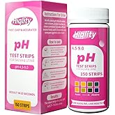 Hiqlity pH Test Strips – 150 Count – pH Range 4.5–9 – for Urine and Saliva – Litmus Paper, pH Paper for Women and Male, and pH Balance Testing,Home Use