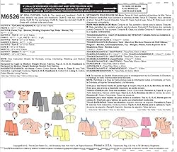 McCall's Patterns M6526 18-Inch/46cm Doll