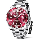 OLEVS Luxury Watches for Men Big Face Stainless Steel Business Dress Analog Quartz Watch with Day Waterproof Luminous Mens Wrist Watch