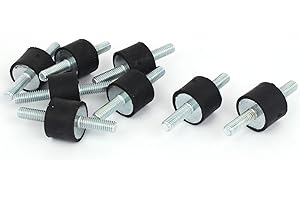 SOURCING MAP uxcell M6 Thread 20x15mm Rubber Shock Absorber Vibration Isolator Mounts (Pack of 8)