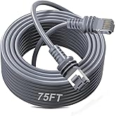 ALL- LUCKY Starlink Cable, 75FT/23M Starlink Gen 3 Cable for Replacement Starlink Cable Routing Kit, Waterproof Starlink Mini/Extension/Ethernet Cable Accessories (Gray)