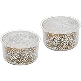 2 Pack Shower Head Filter Replacement Cartridge Compatible with All Canopy Handheld & Fixed Filtered Shower Head