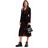 Desigual Women's Woman Woven Dress Long Sleeve