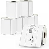 BETCKEY - 3" x 5" (76 mm x 127 mm) Multipurpose & Large Shipping Removable Film Label - Durable Waterproof - Compatible with Zebra & Rollo Label Printer [6 Rolls, 2100 Labels]