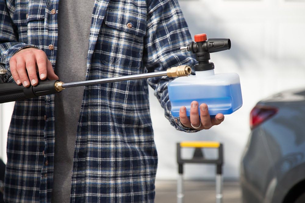 Stanley SHP2150 Electric Pressure Washer with Spray Gun, Quick Connect Nozzles Foam Cannon, 25' Hose, Max PSI 2150, 1.4 GPM : Garden & Outdoor