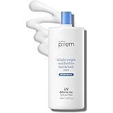 MAKEPREM Defense Me Daily Vegan Sun Fluid Non-greasy Calming Hydrating SPF 50+PA++++ Sunblock Reef-safe UV Broad Protection Sunscreen Blue Ray Sensitive Acne-Prone Oily Skin Face Body Korean Skincare
