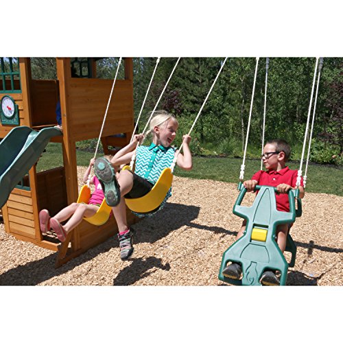 KidKraft Brooksville Cedar Wood Swing Set / Playset F24915 Pricepulse