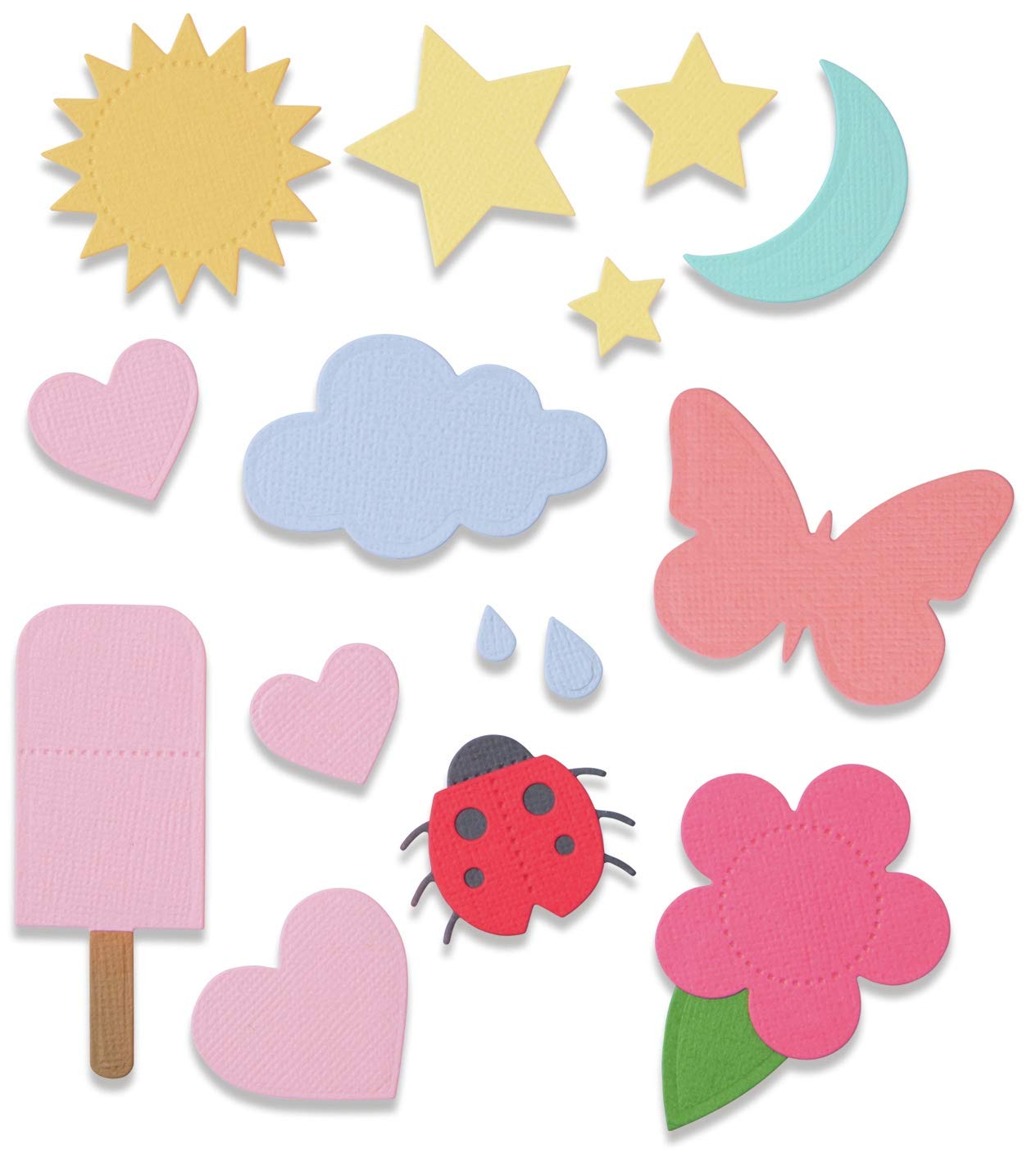 Sizzix Thinlits Die Set 16PK Basic Shapes by Debi Potter, 665185, Multicolor, One Size