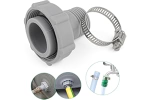 FKBAIGHTCCY Swimming Pool Drain Fitting Connects Replacement for Coleman Pool Drain Plug Connector Hose Adapter Connect to Garden Pipe with Hose Clamps