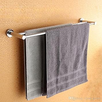 INDISWAN Stainless Steel Double Towel Rack Holder (24 Inch)
