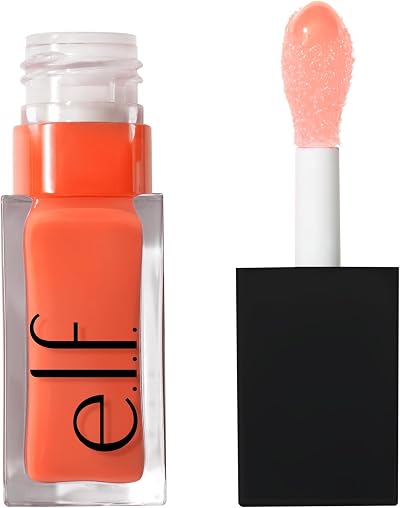 e.l.f. Glow Reviver Lip Oil Nourishing Tint Coral Fixation 0.15oz