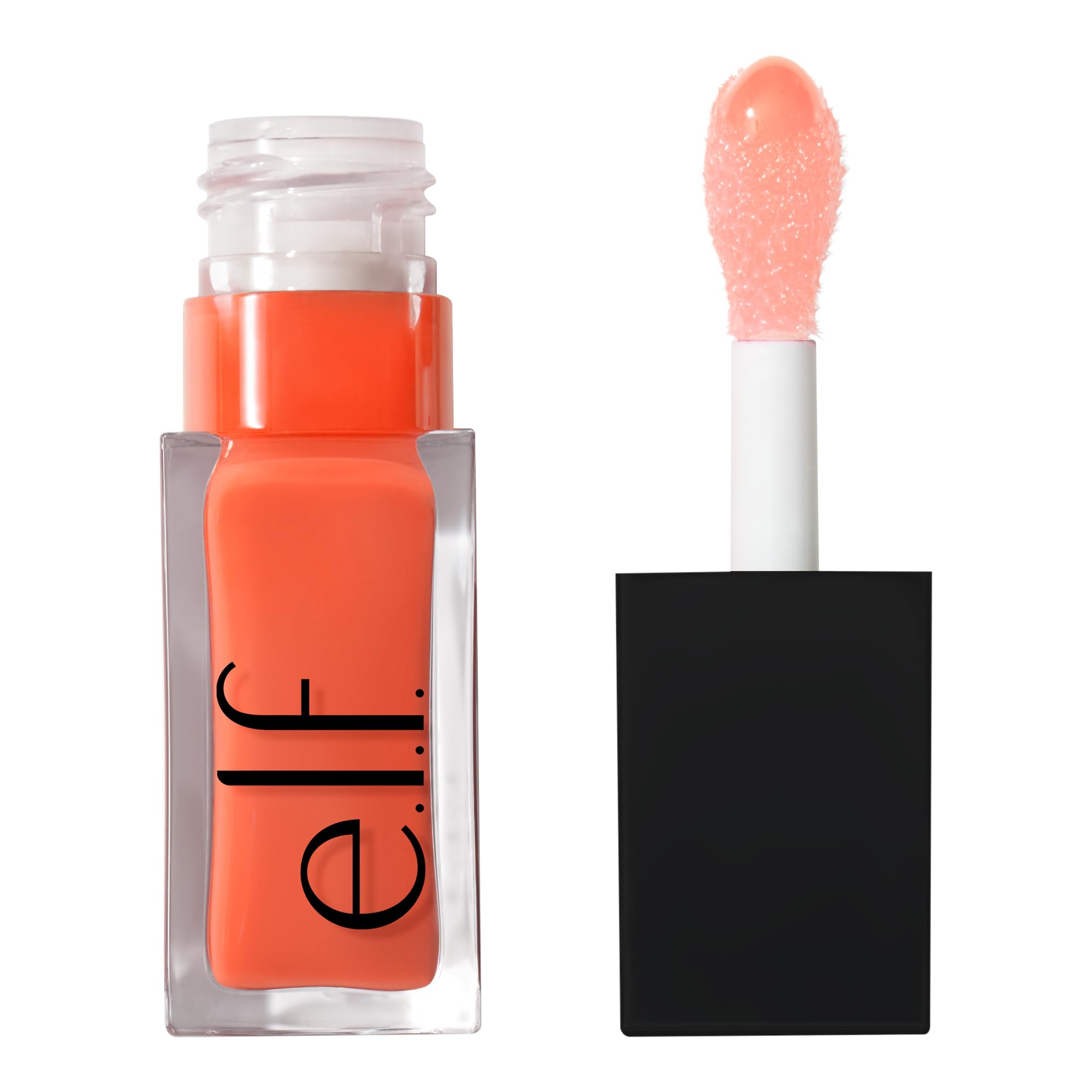 e.l.f. Glow Reviver Lip Oil, Nourishing Tinted Lip Oil For A High-Shine Finish, Infused With Jojoba Oil, Vegan & Cruelty-Free, Coral Fixation — image 1