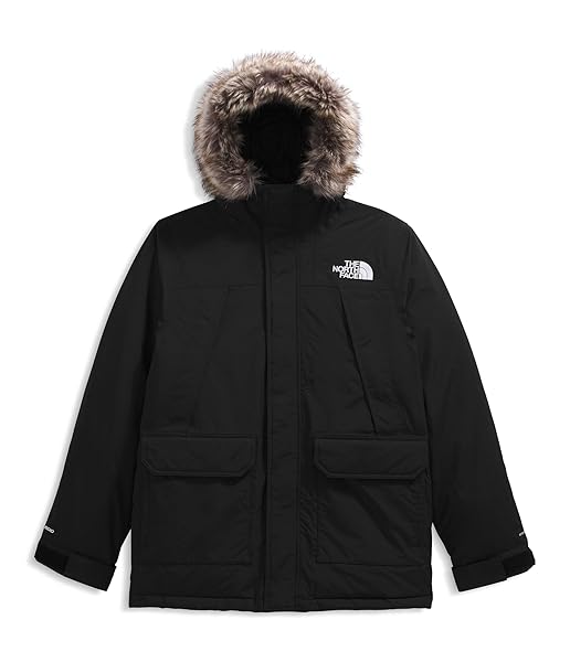 THE NORTH FACE MEN’S MCMURDO PARKA | WATERPROOF WINTER JACKET, 600 FILL WATERFOWL DOWN INSULATION, ADJUSTABLE 3 PIECE HOOD, TNF BLACK/TNF BLACK, MEDIUM