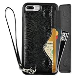 iPhone 7 Plus Wallet Case with Wrist Strap