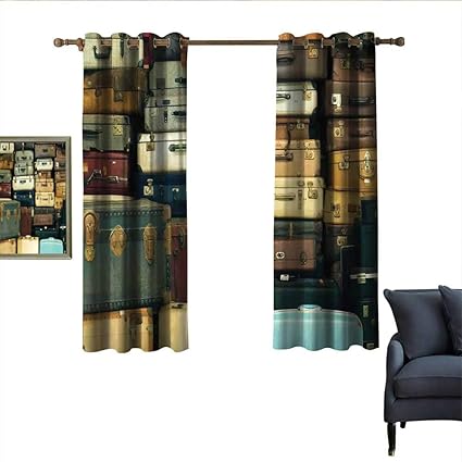 Amazon Com Longbuyer Vintage Decor Curtains Colorful Vintage