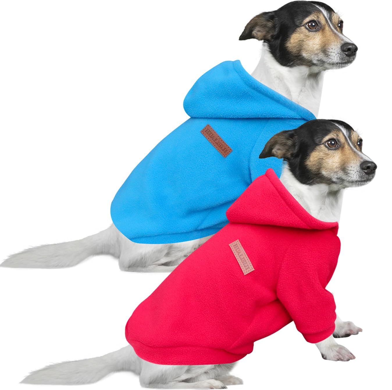 HuaLiSiJi Dog Hoodie Dog Sweatshirt Elasticity Fabric is Quite Comfortable, Soft and Warm for the Animal and Easy to Wear (Red+Blue, 3XL) — image 1