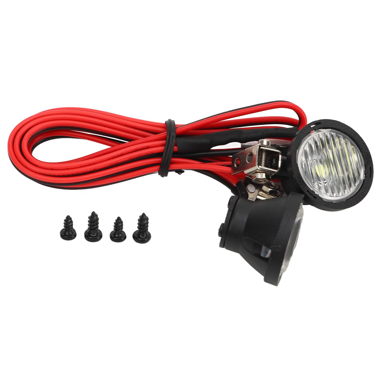 Topyond 2 RC LED Light Bar, Universal RC Car LED Light Bar for 1/10 RC Model Crawler Cars, RC LED Light Bar Roof Lamp Headlight for RC Car Accessories