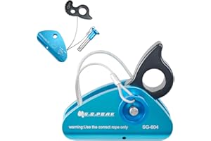 S.E.PEAK Detachable Climbing Ascender 15kN Rope Grab Ascender, Flip Line Adjuster, Fall Protection Belay Device for Rock Climbing,Tree Arborist/Fit for 11~13 MM Rope