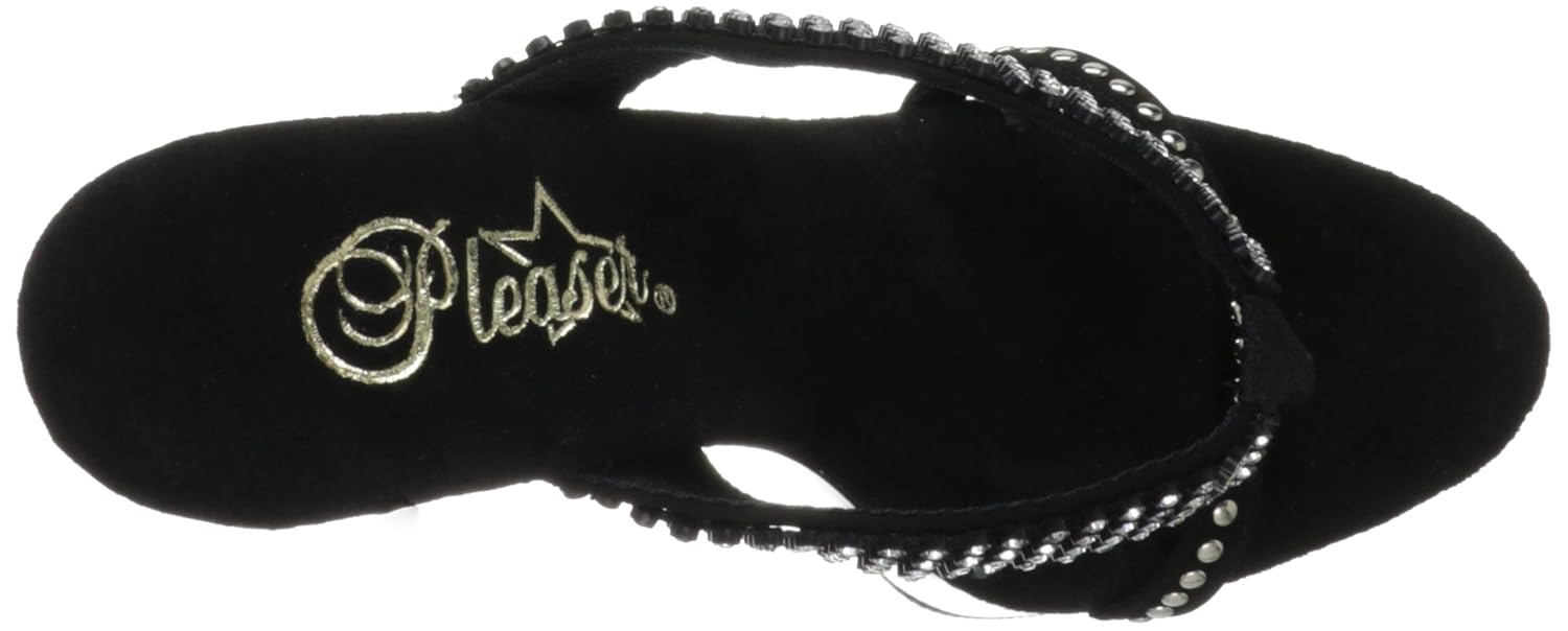 pleaser women's adore-703 thong sandal