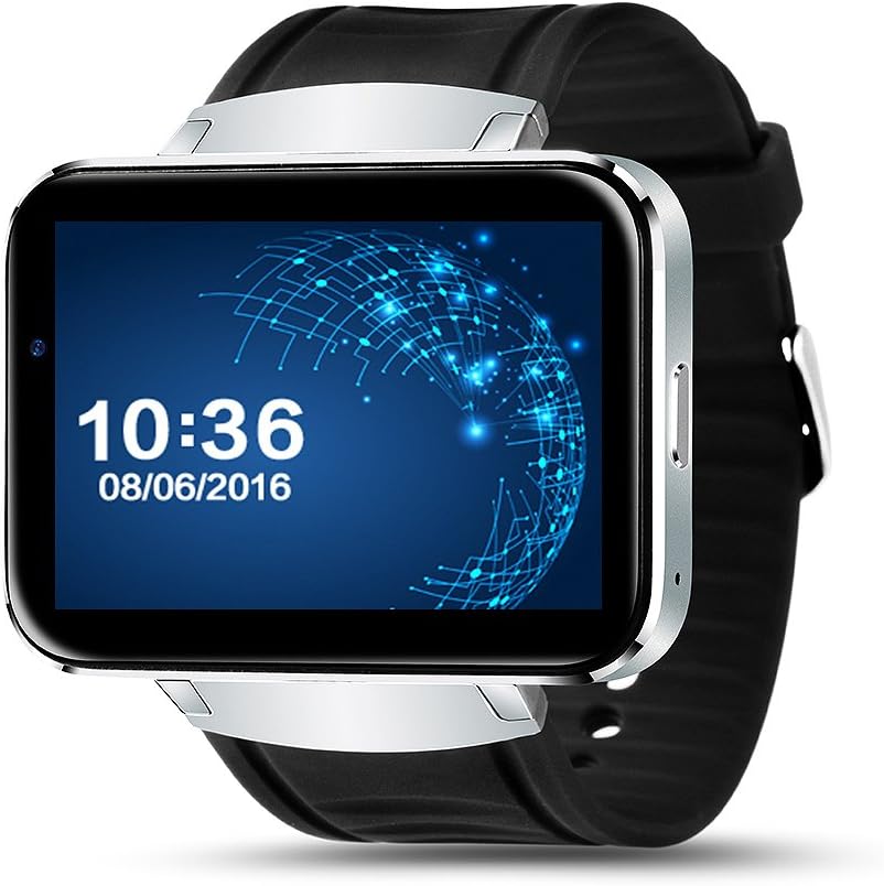 IMACWEAR W1 Bluetooth Smart Watch Large Touch Screen Support SIM TF Card with GPS, Sleeping Monitor, Anti-lost finer, Remote Control for Camera.（Sliver）