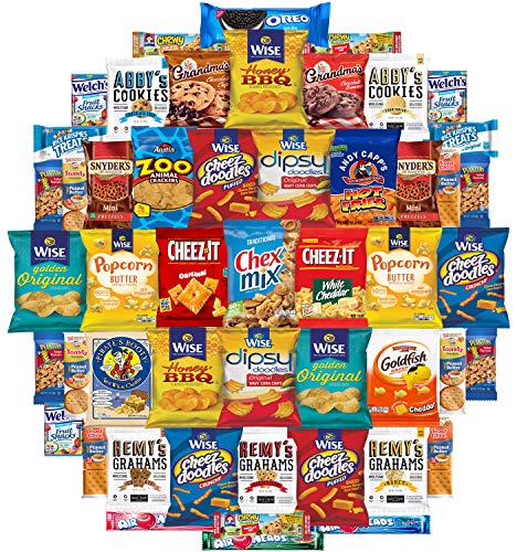 Variety Fun Care Package (50 Count) - Ultimate Snacks Sampler - Bulk Cookies, Chips, Crackers, Candy, Mixed Bars Variety Pack - Friends & Family, Military, College Food Box - Thumbnail 5