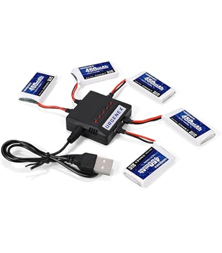 Amazon.com: 3.7V 30C 520mAh Battery for XK K110 110S V977 6CH