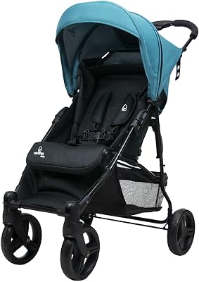 CADIZ Ultralight Stroller, reclinável, dossel SPF50+, arnês de 5 pontos, dos 6 meses aos 17 kg, cor petróleo