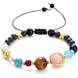 CULOVITY Solar System Bracelet Gemstone Astronomy Galaxy The Nine Planets Guardian Bracelets Jewelry for Womens Mens