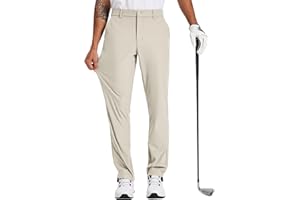 Tyhengta Men's Golf Pants 30"/32"/34" Lightweight Comfy Stretch Work Dress Pants