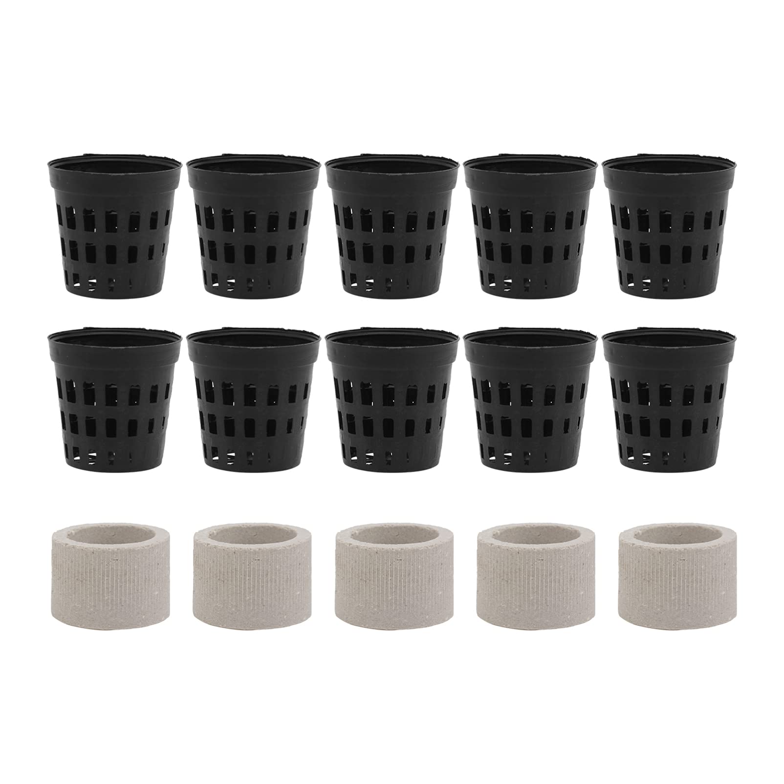 POPETPOP Ceramic Flower Pot 15pcs Anti- Floating Ceramic Aquatic Plant Rings for Aquarium Plants Fixing Hydroponic Cups Plant Nursery Net Pots Aquarium Accessories