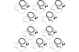 KCTIN Walkie Talkie Earpiece for Midland with Mic Security Headsets for GXT1000VP4 LXT600VP3 GXT1050VP4 GXT1000XB (10 Pack)