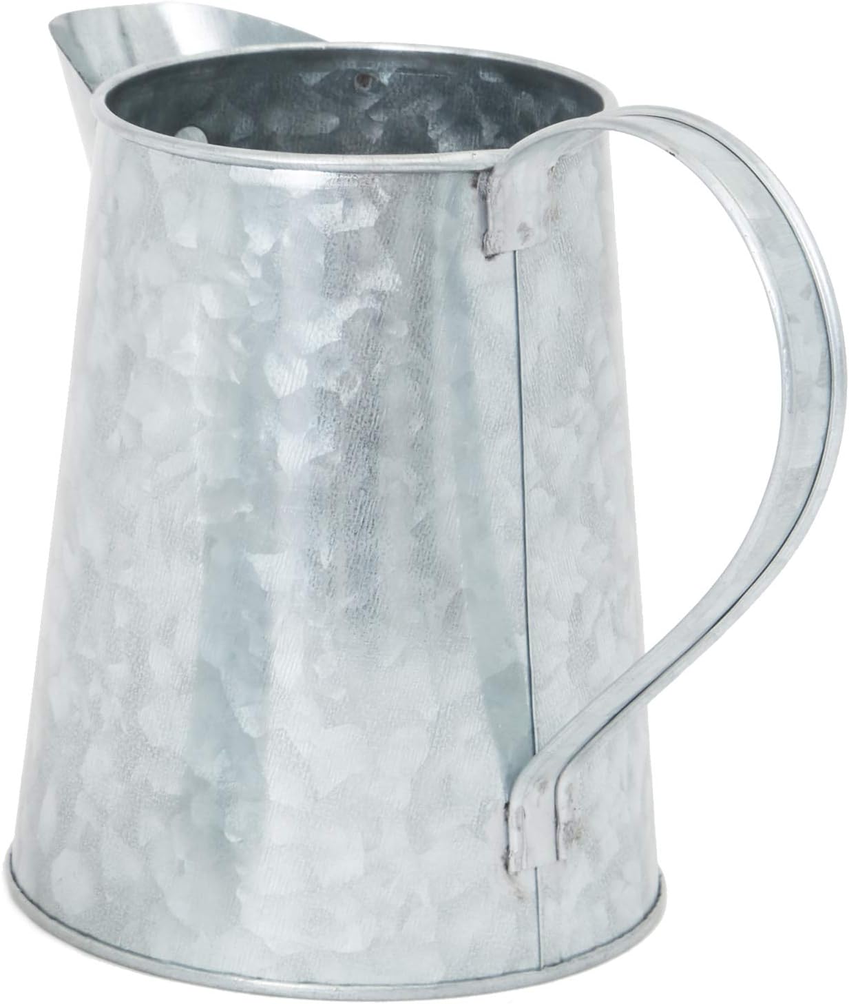 Galvanized Metal Jug for Home Decoration (6 Inches, 2 Pack) : Garden & Outdoor