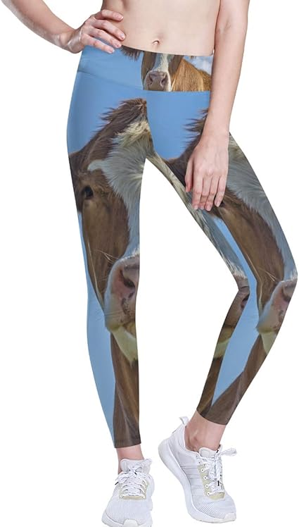 pantalon motif vache