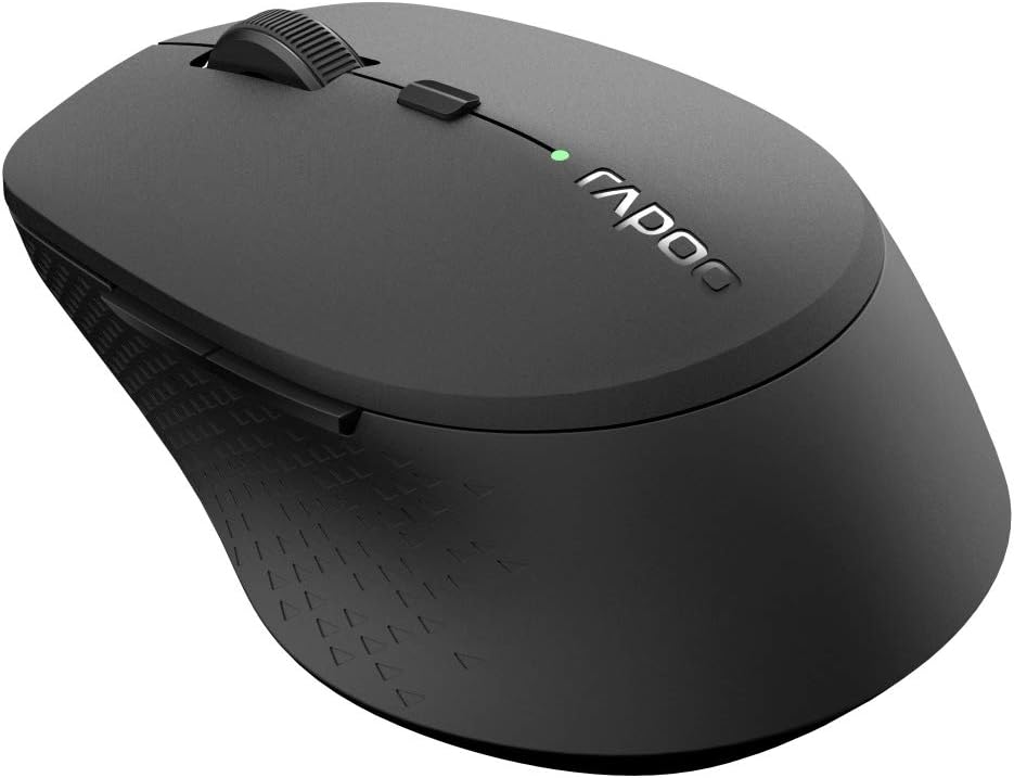 Rapoo M300 Silent souris Ambidextre RF sans fil + Bluetooth Optique 1600 DPI, Black, Kompakt - Image 5