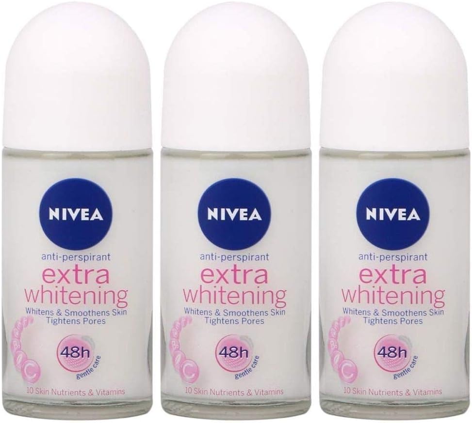 Nivea Extra Whitening Pore Minimizer Antiperspirant Deodorant RollOn