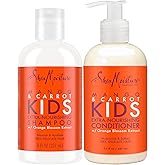SheaMoisture Kids Mango & Carrot Shampoo and Conditioner Set w/Orange Blossom Extract, Strengthening Hair Products for Kids
