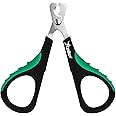 Candure Cat Nail Clippers for Indoor Cats, Rabbits, Hamsters, Birds with Precise Angled Edges to Ensure Easy & Safe Trimming Stainless Steel Cat Nail Trimmer for at-Home Cat Grooming