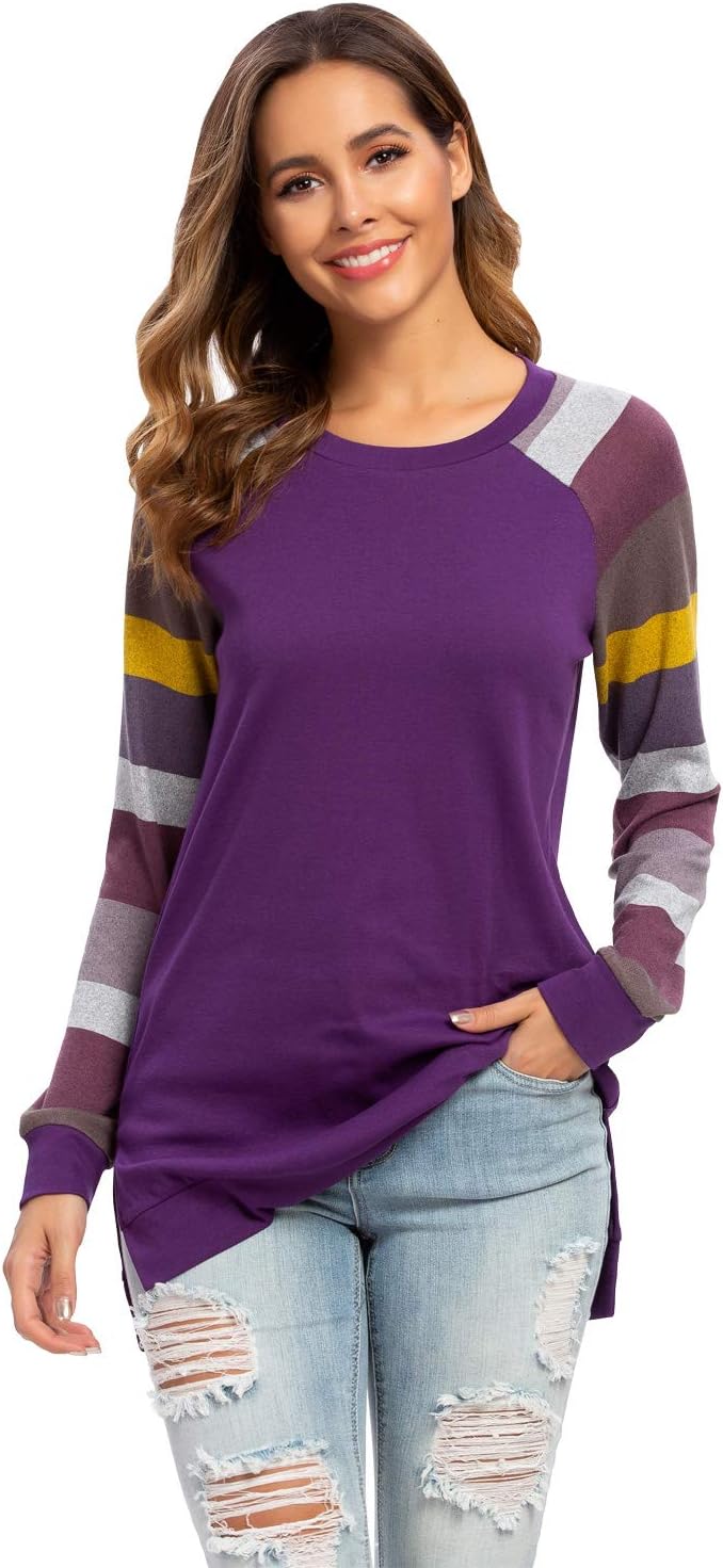 Womens Loose Pullover Sweatshirts Tunic Tops for Leggings
