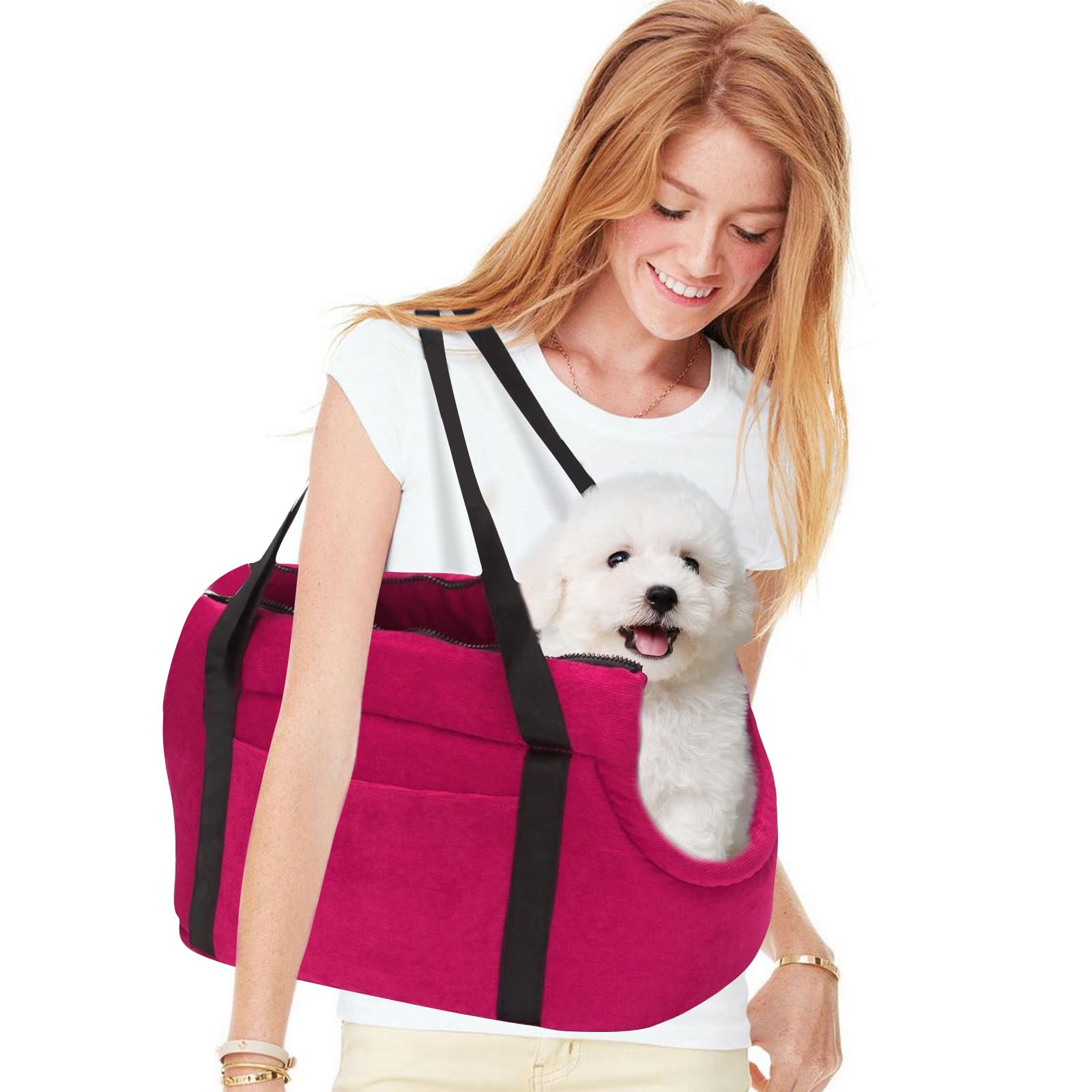 PETCUTE Pet Carrier Pet Carrying Bag Breathable Pet Transport Bag washable Small Dog Cat Travel Carrier